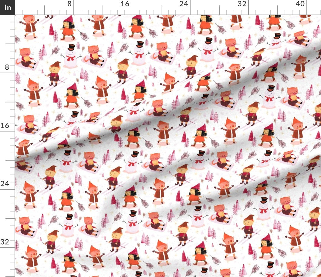 Fabric : Vintage Christmas in the Snow