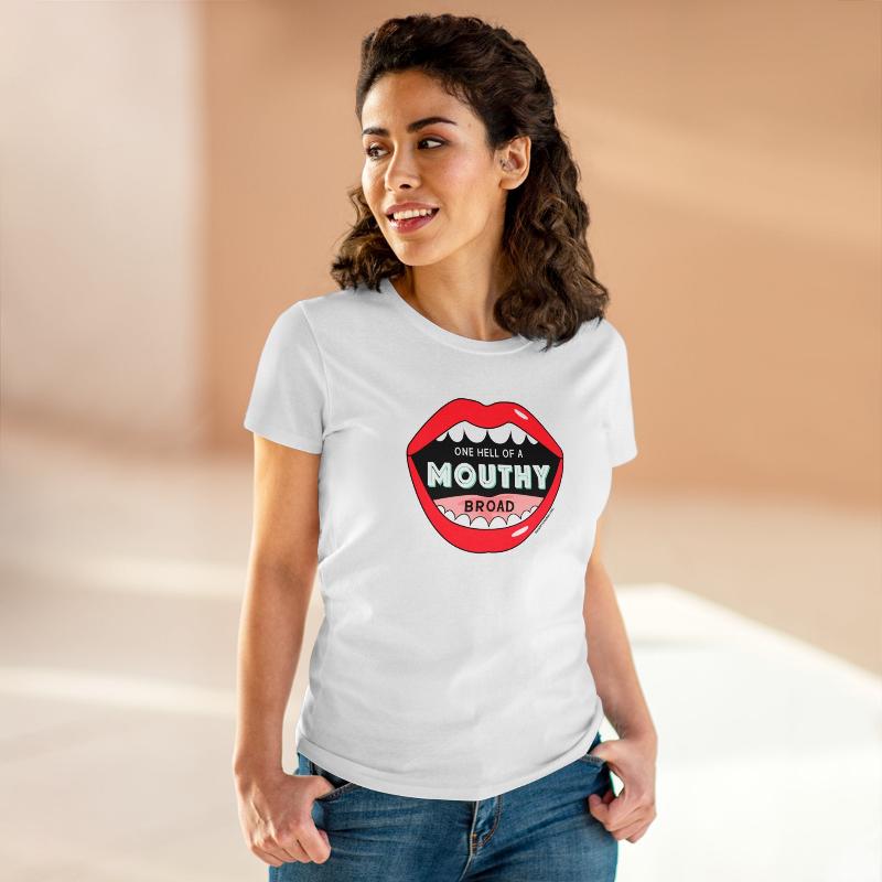 Mouthy Broad semi-fit t shirt