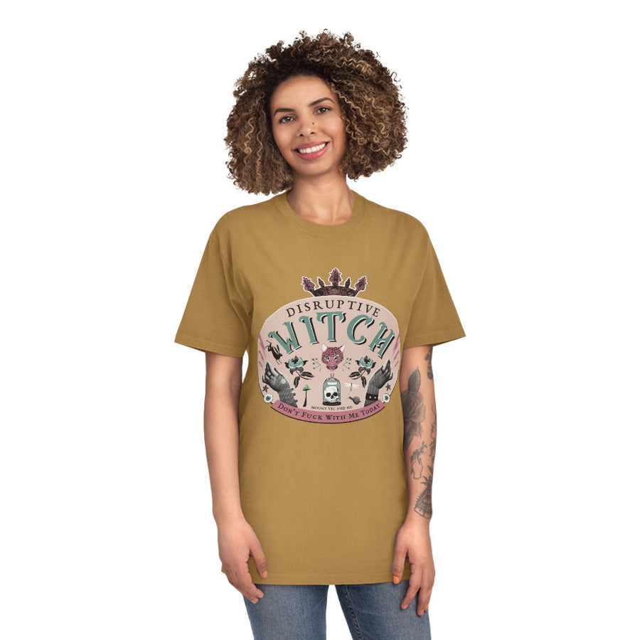 Disruptive Witch faded t shirt