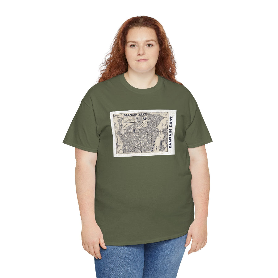 Balmain East vintage map cotton t shirt