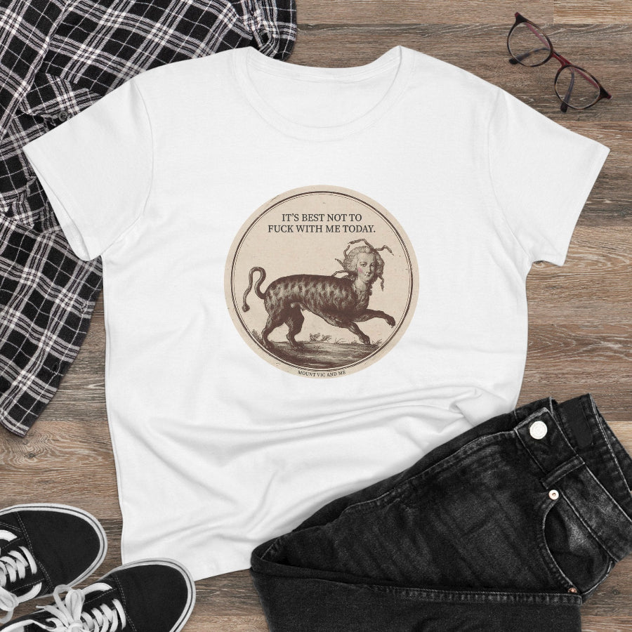 Best not to fuck with me semi-fit t shirt