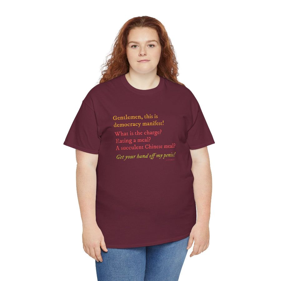 Democracy Manifest classic cotton t shirt
