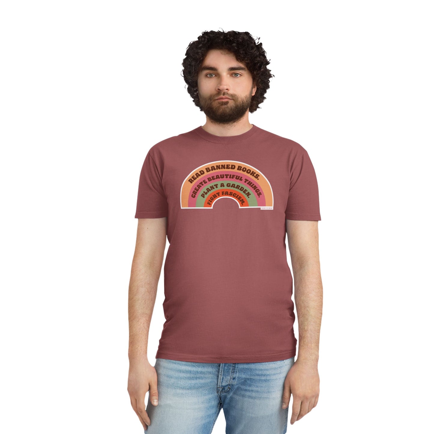 RTS 3XL faded army Fight Fascism t shirt