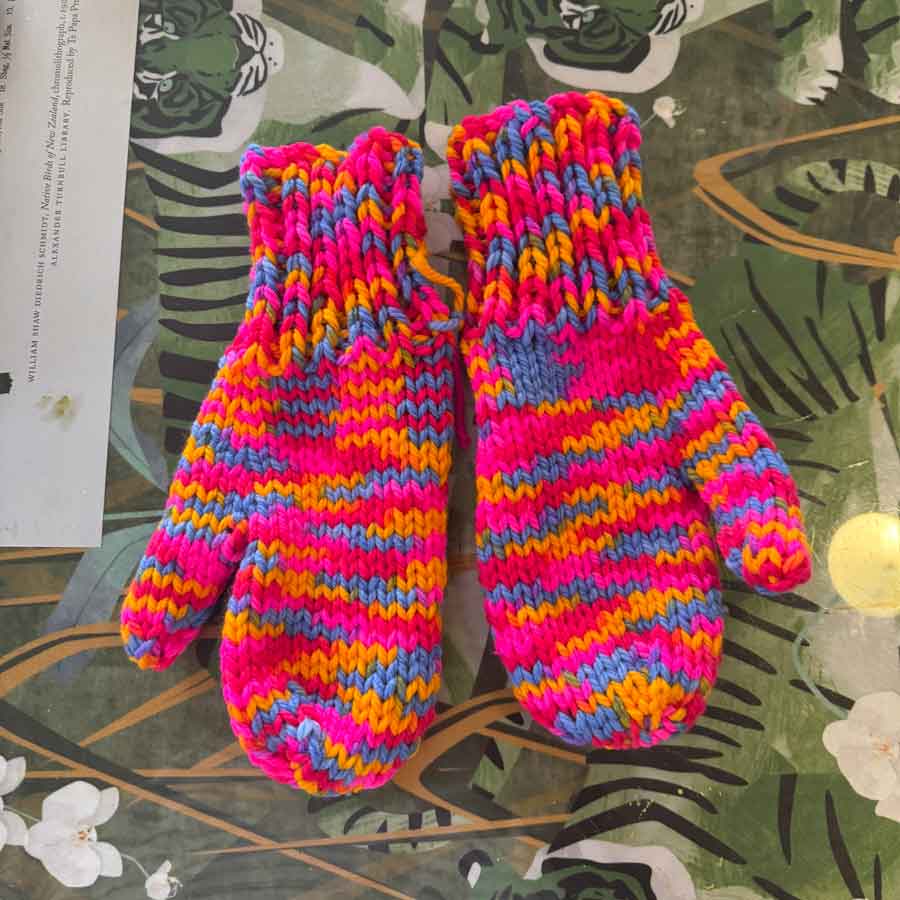 Funky handmade mittens (2 sizes)