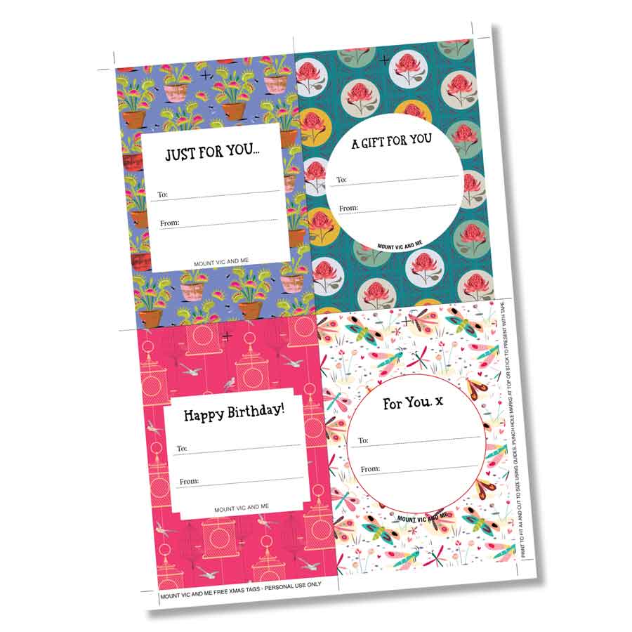 FREE gift tags