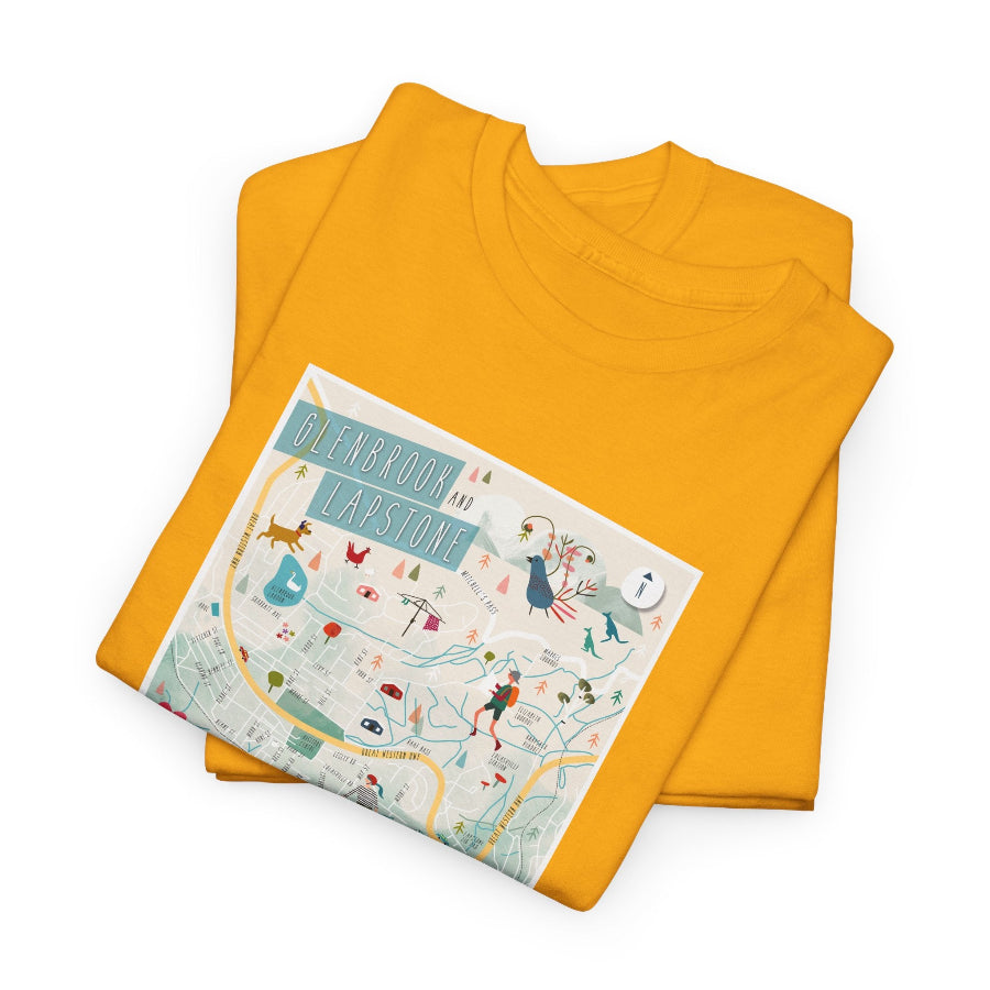 Glenbrook map classic cotton t shirt
