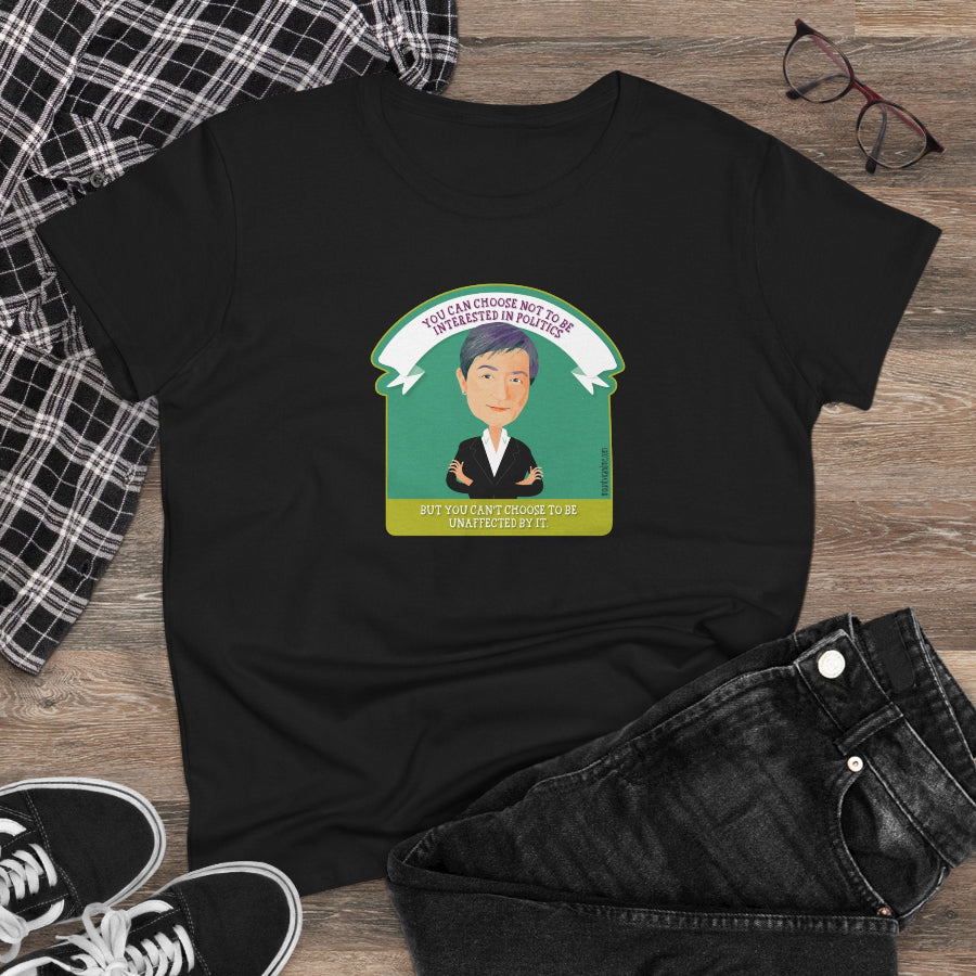 Penny Wong Choose Politics quote semi-fit t shirt