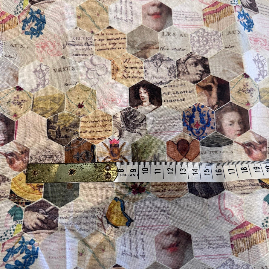 RTS Hexagon small vintage fabric