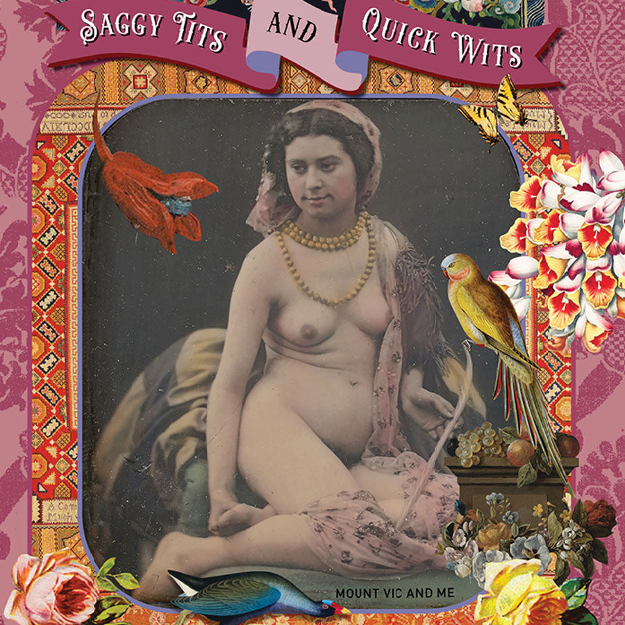 PRE ORDER Saggy tits and quick wits tea towel