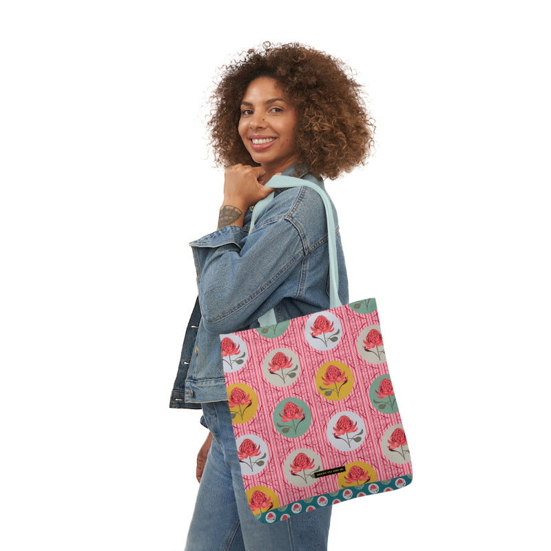 Waratah Filigree oversized tote bag