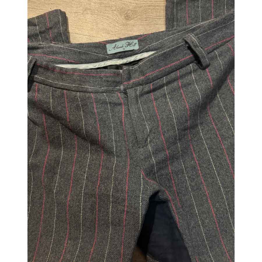 sz 12 Alannah Hill grey flannel trousers