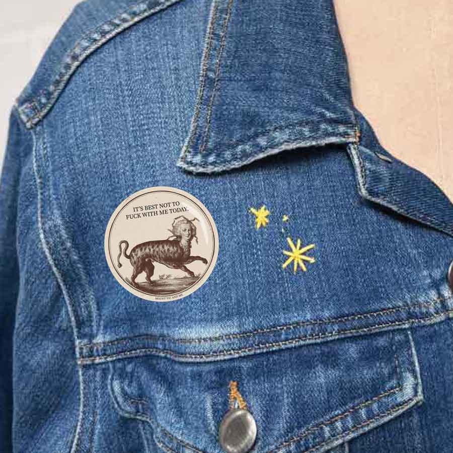 Best not to fuck with me badge