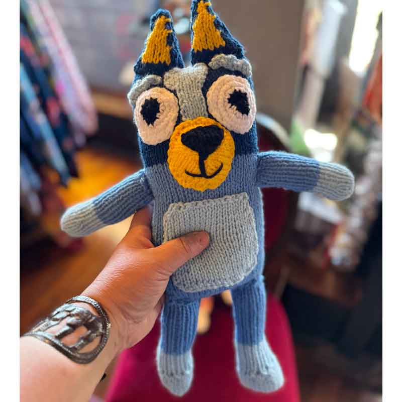 Small Bluey and Bingo handmade toys