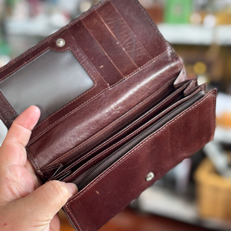 Brown leather wallet