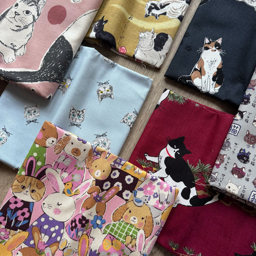 Cute critters Japanese fabrics