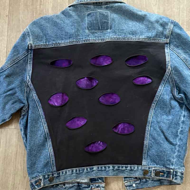 sz M Purple Reign mens denim jacket