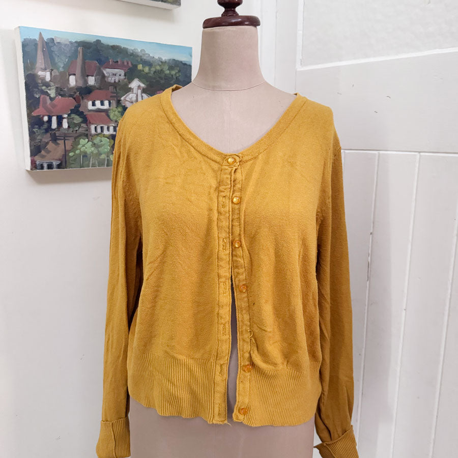 sz 22 4XL gold Hell Bunny cardigan