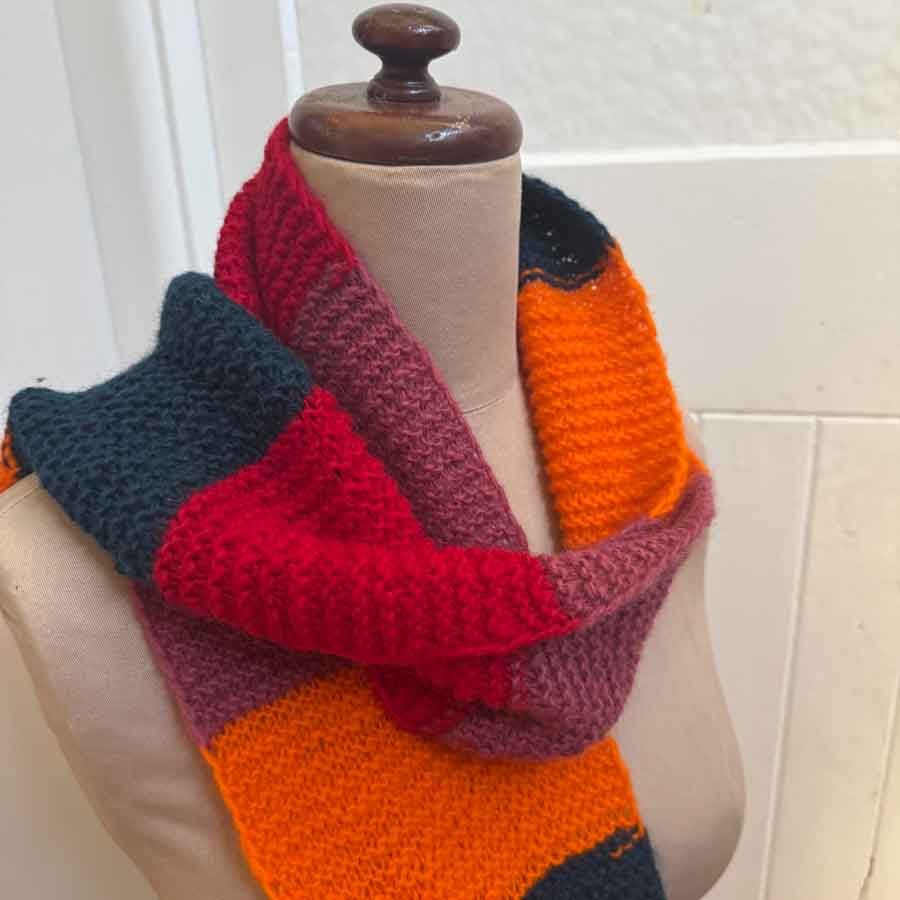 Handmade multicolour scarf