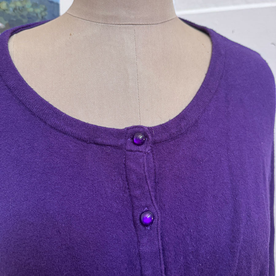 sz 22 4XL purple Hell Bunny cardigan