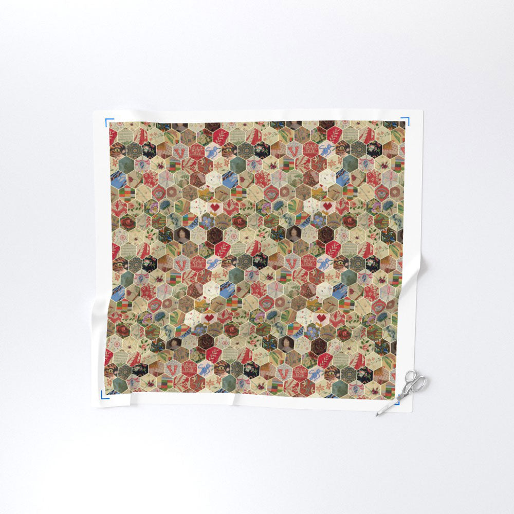 Fabric : Hexagon Fabric Sampler (large)