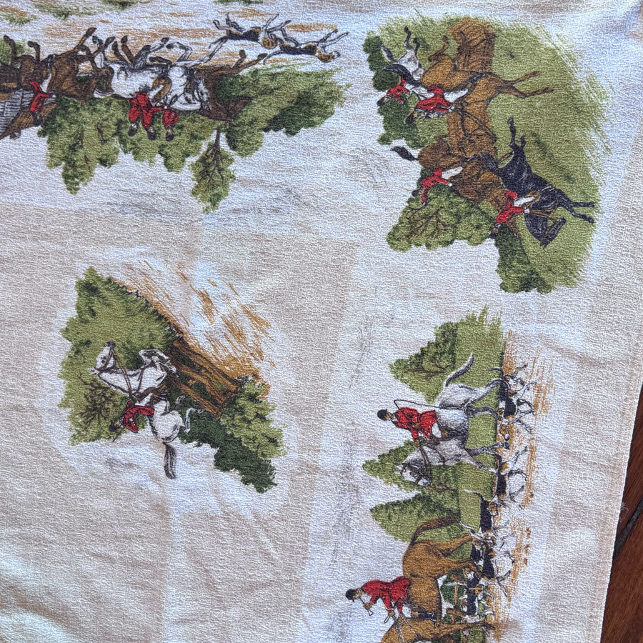 Horses and hounds tablecloth