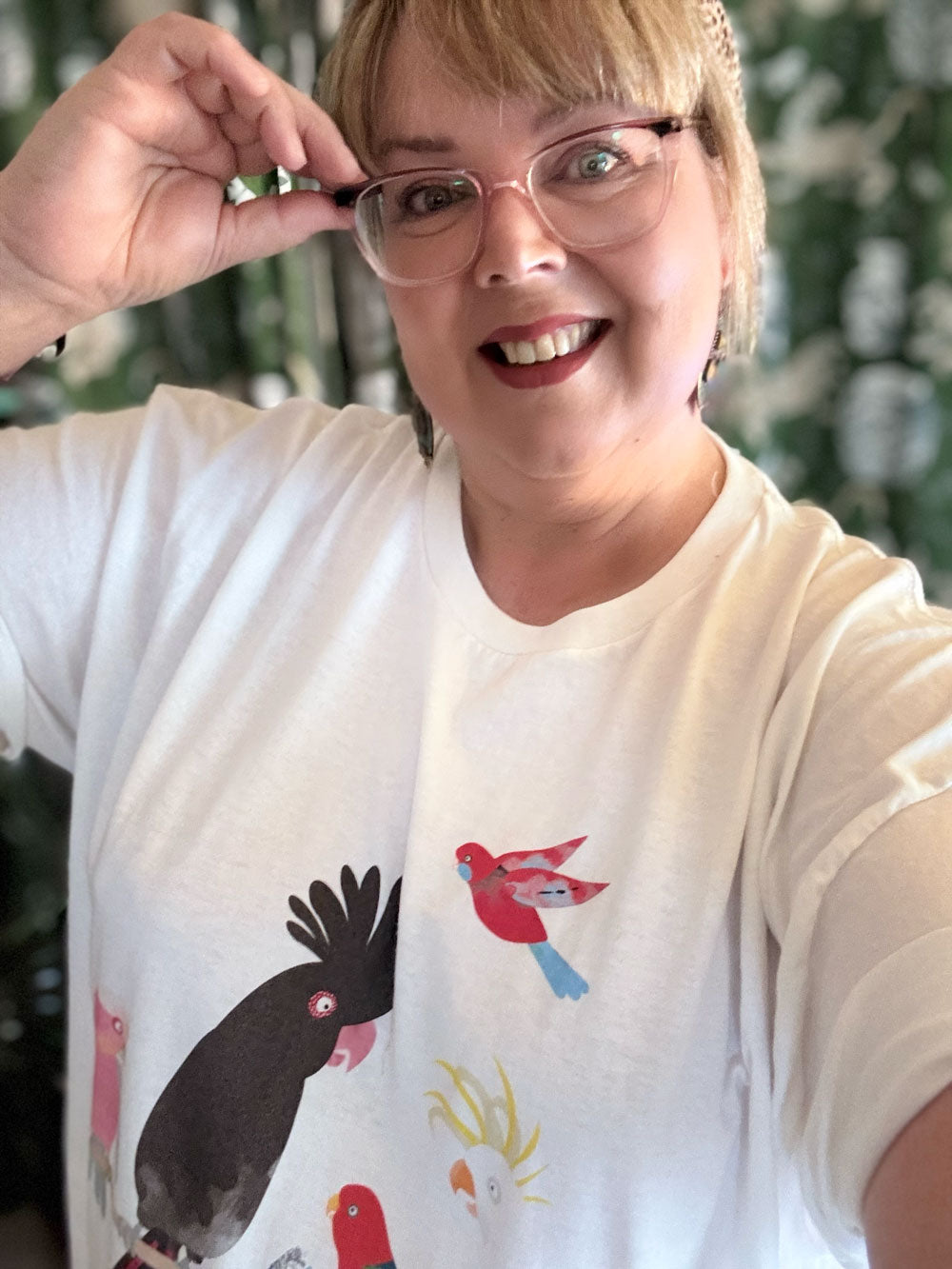 RTS 3XL Australian Birds white t shirt