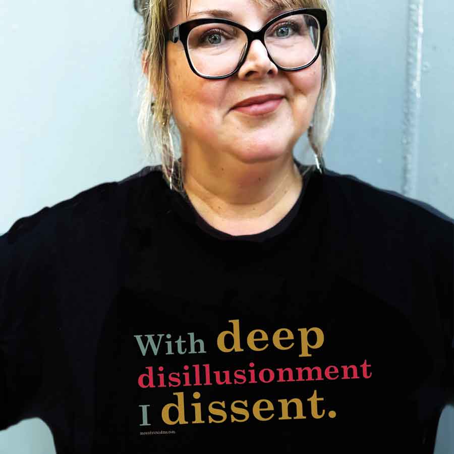 Bitch, stitch & politics cotton t shirt