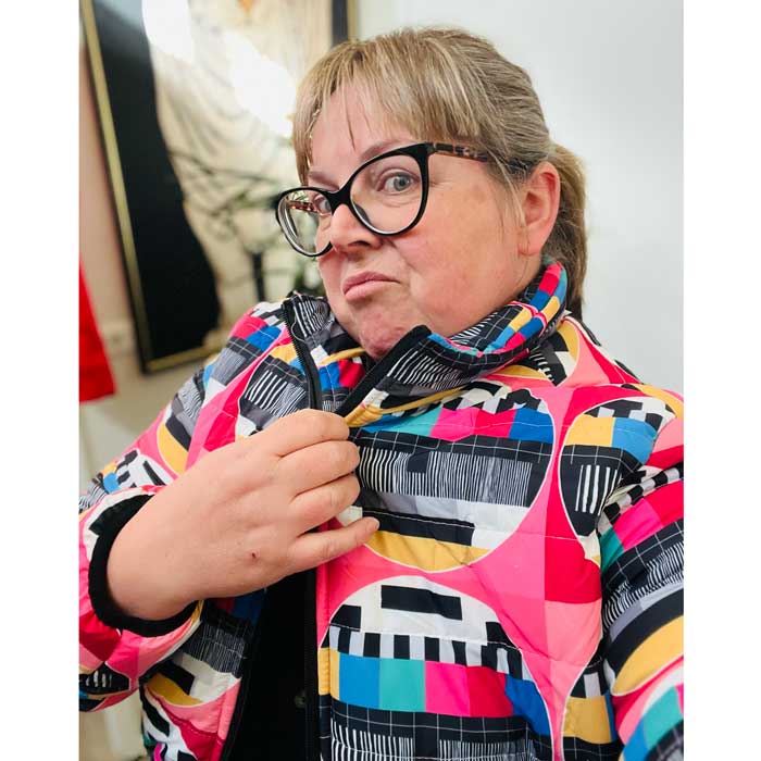 Vintage Floral Waratah women’s puffer jacket