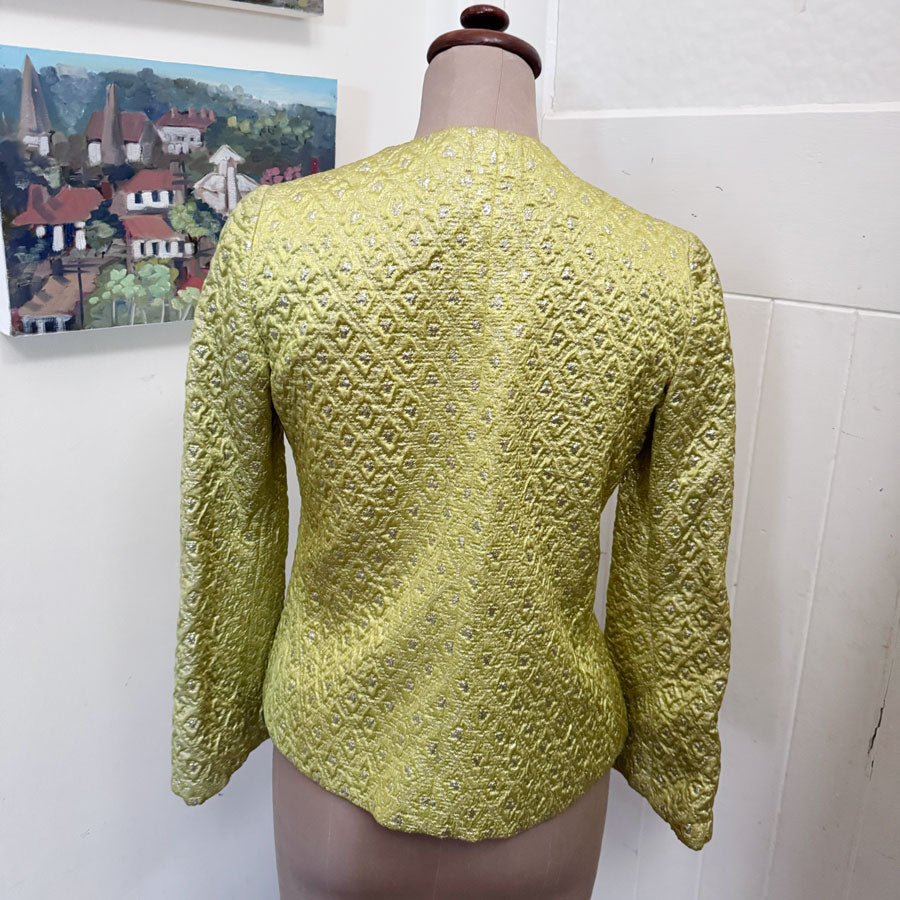 Vintage sparkly lime jacket