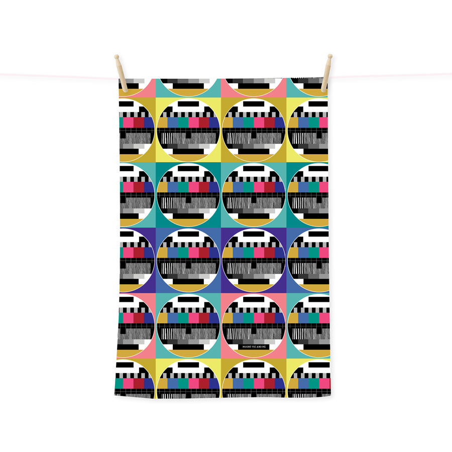 No signal tea towel