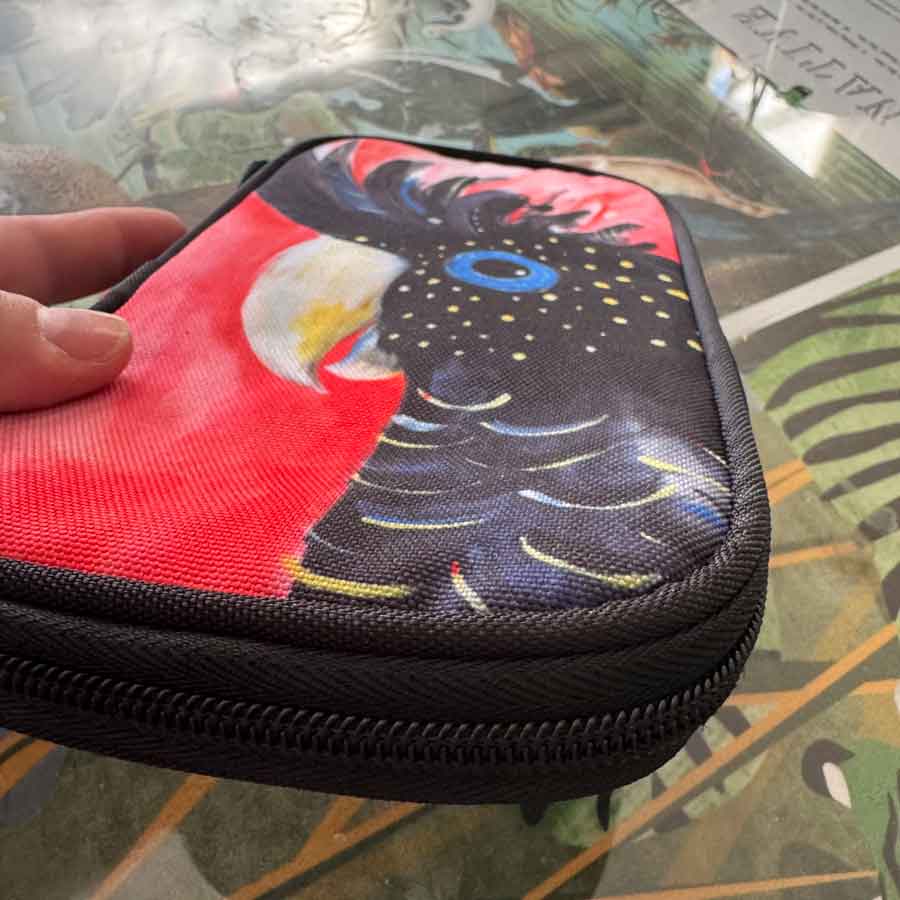 Floral Waratah Chintz passport wallet