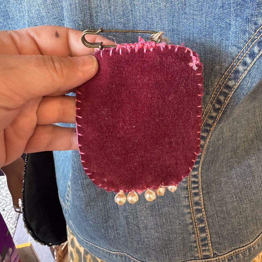 Pearl of wisdom brooch