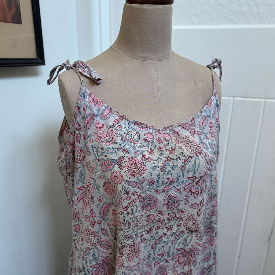 sz L Walton pink Indian cotton dress