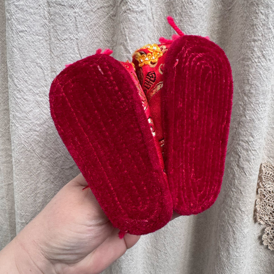 Red Chinese toddler shoes