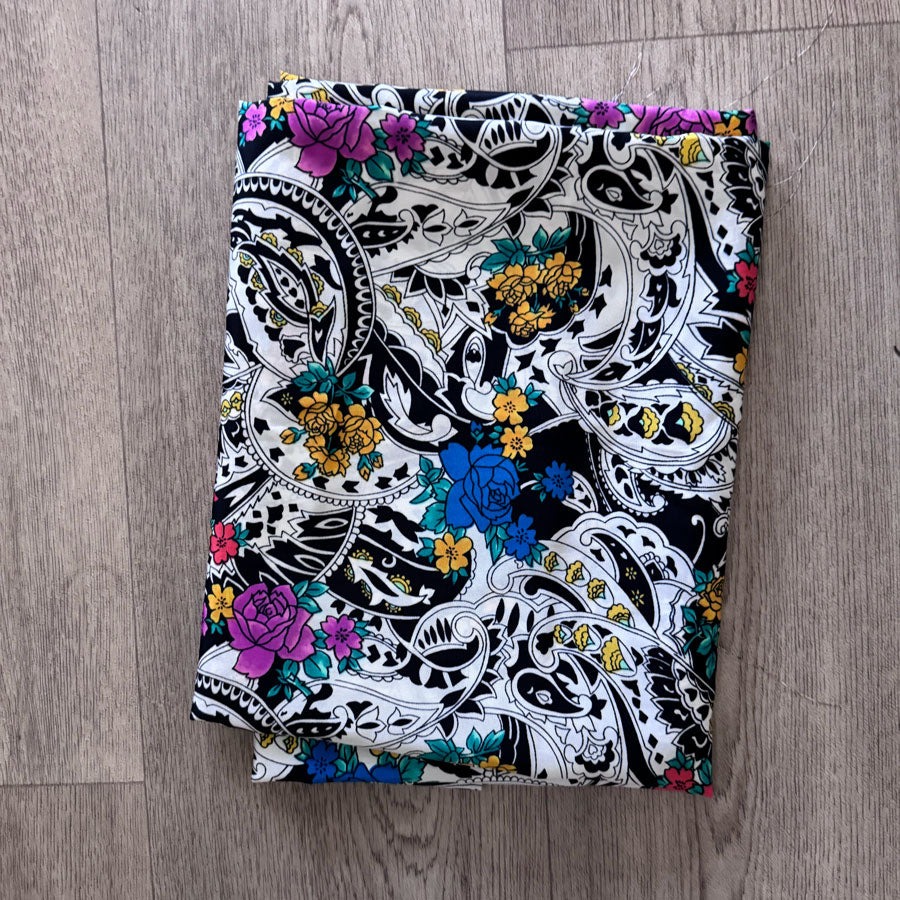 Retro 70s floral fabric