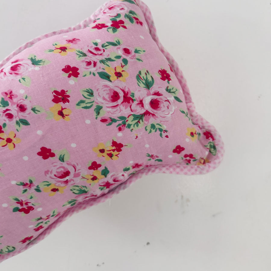 Slow stitch upcycled cushion
