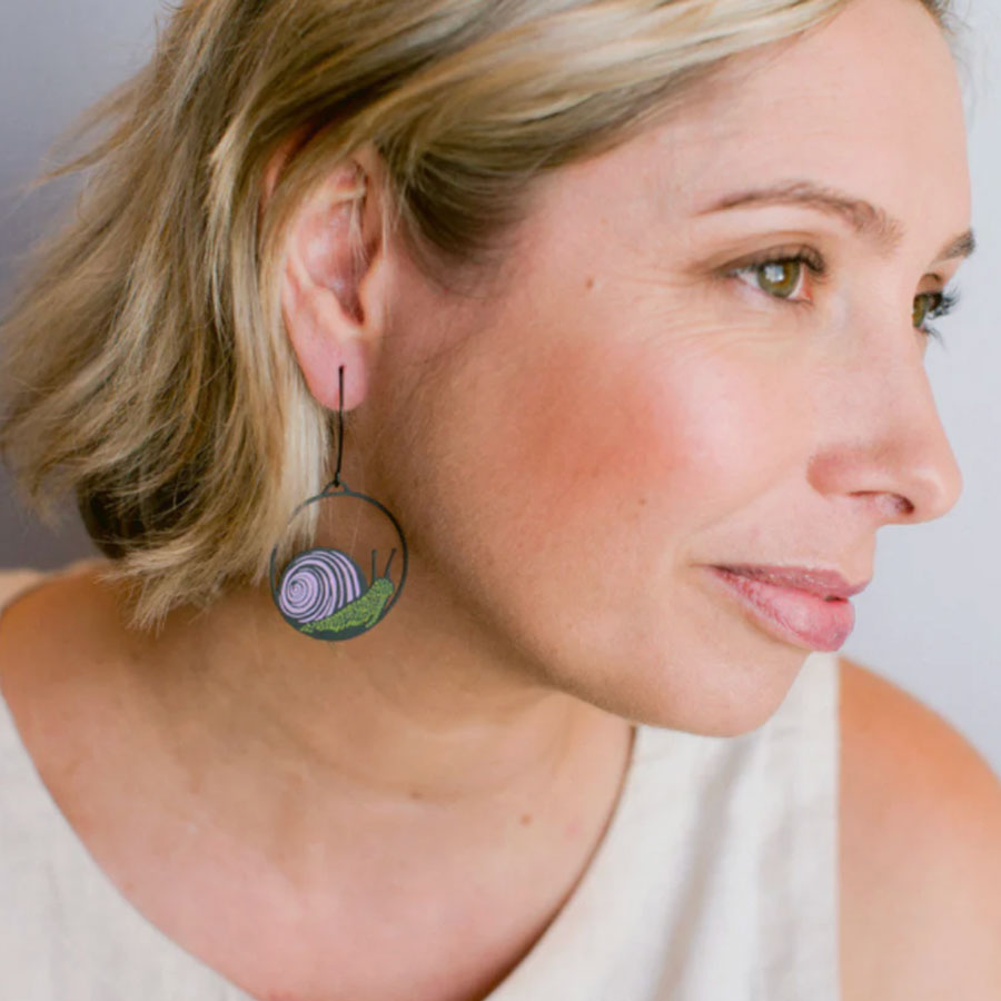 Snail earrings