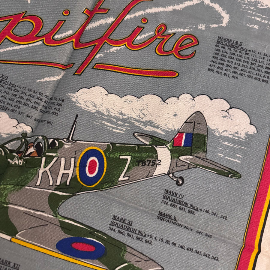 Spitfire planes tea towel