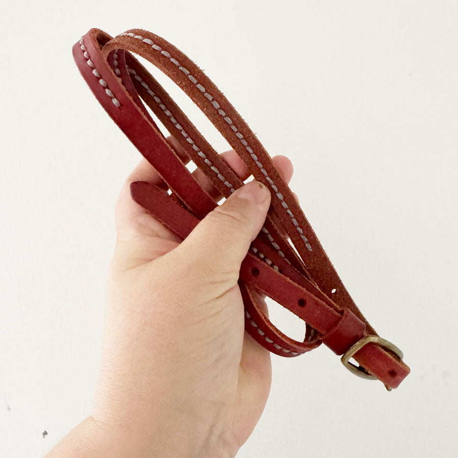 Thin red MARCS belt