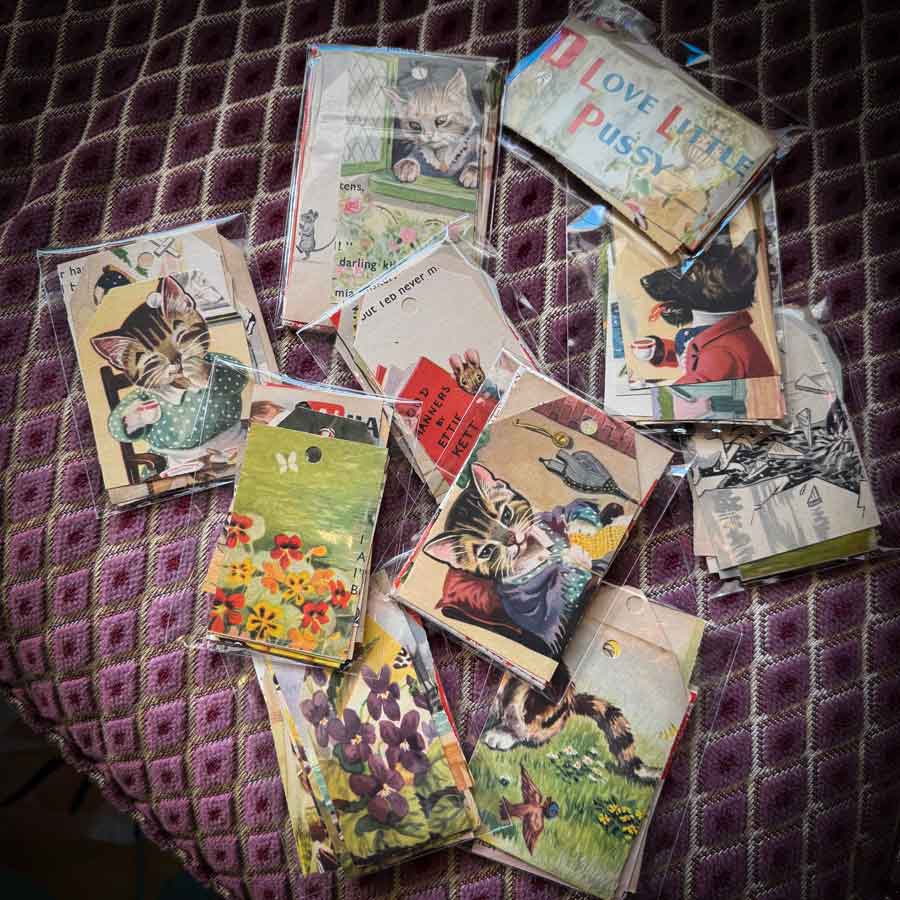 Vintage paper labels