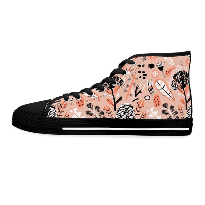 Australian Botanical high top womens canvas sneakers