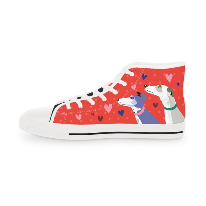 Greyhound Love high top mens sneakers