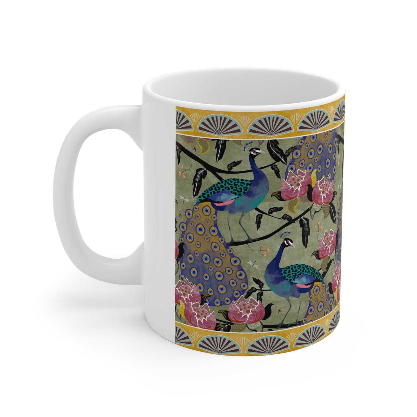 Peacock Party mug