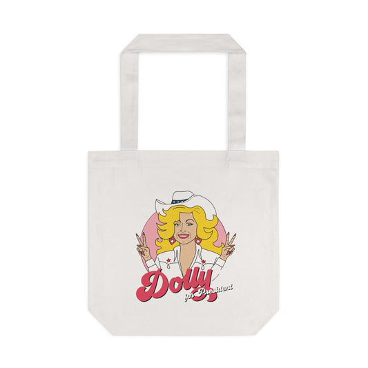 Parton for President Cotton Tote Bag