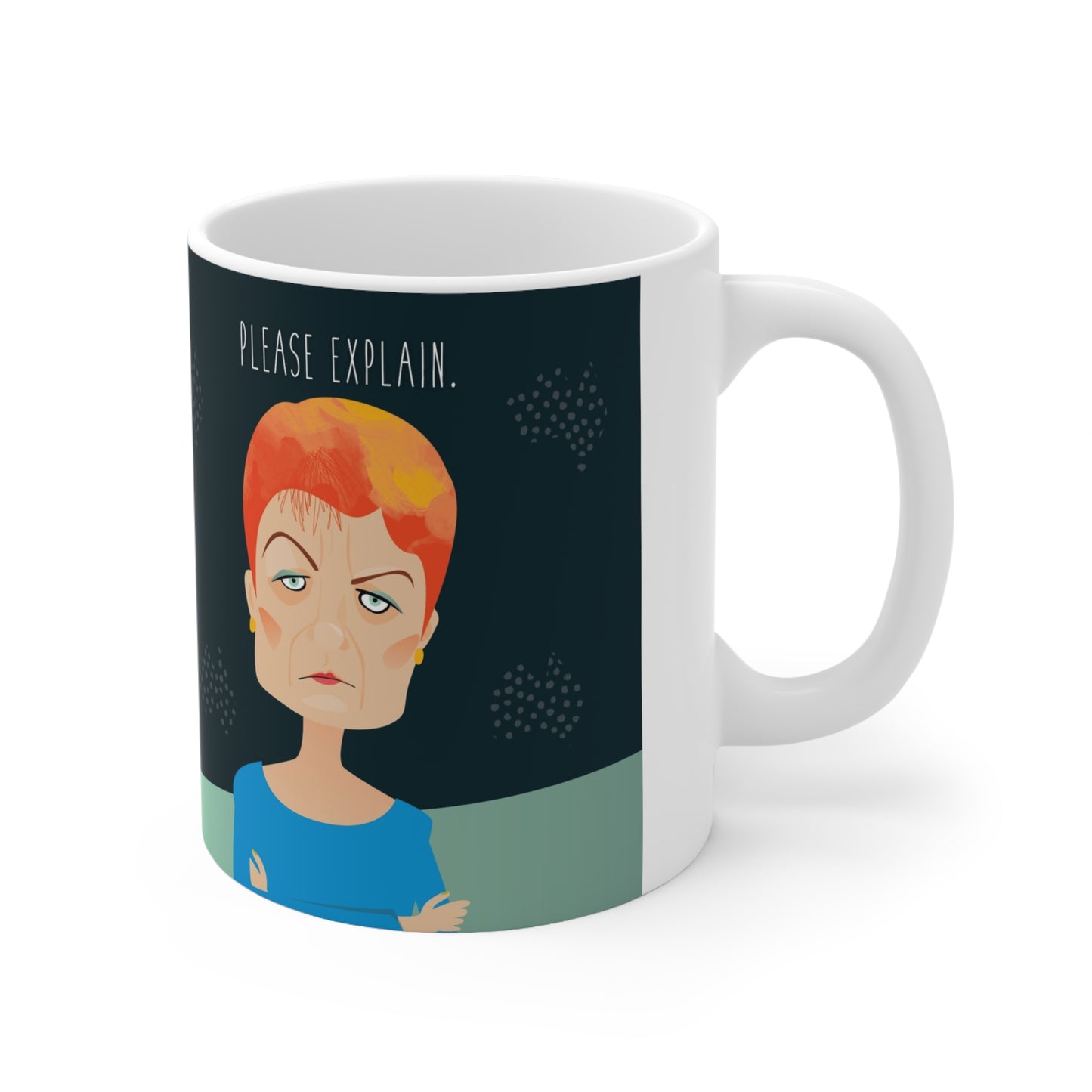 Please explain Pauline Hanson mug