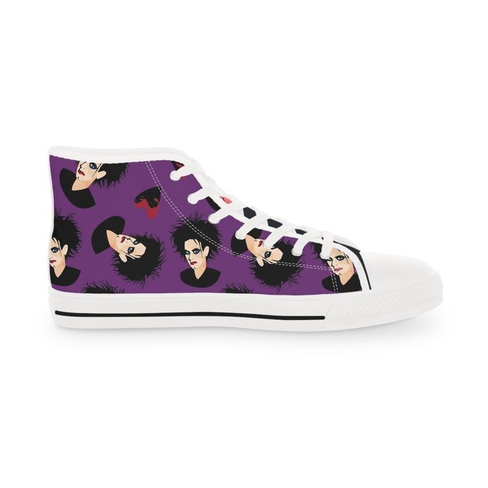 Mr Smith purple high top mens sneakers