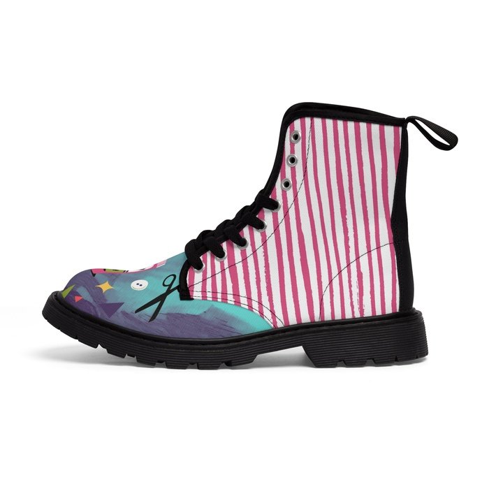 Crafty Bitch womens canvas boots