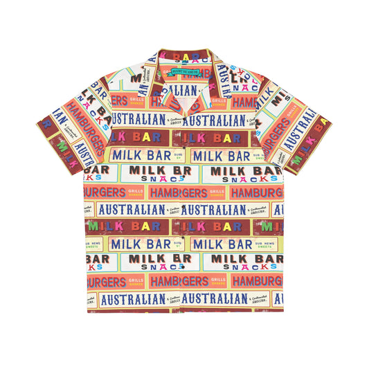 Aussie Milk Bar Signs Hawaiian Shirt