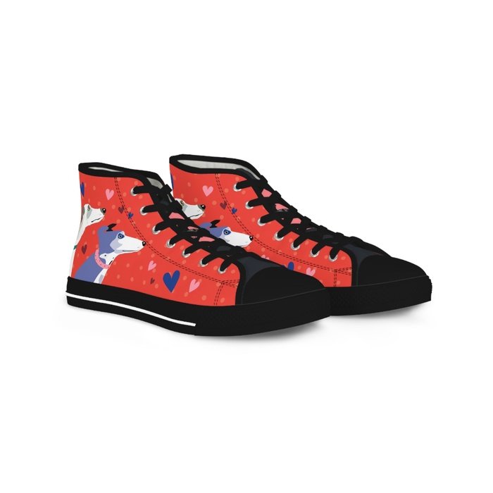 Greyhound Love high top mens sneakers