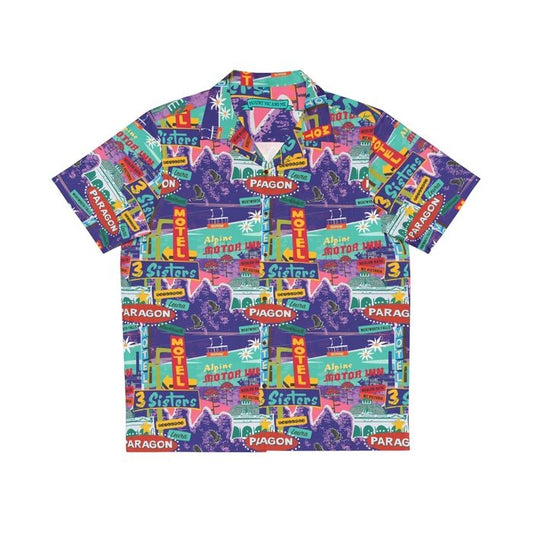 Retro Blue Mountains Hawaiian Shirt